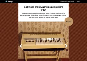 Električne orgle Magnus electric chord organ