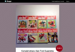 Komplet stripov Alan Ford Superstrip Vjesnik, 8 kosov, 2. del